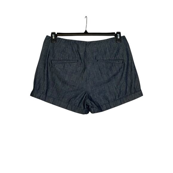 J.Crew blue chambray pleated shorts size 6 - Picture 9 of 10